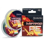 Леска плетеная Волжанка Метеор Х4 150м 0.12мм 5.45кг зеленый