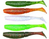 "Мягкий Воблер SLIT SHAD 3.3"" - 85MM - (020+044+029+043+040 Набор разных цветов)"