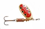 Блесна  DAM Effzett Standart Spinner 6гр - Gold Black Dot