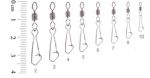 Вертлюг Rubicon Rolling Swivel w/Hooks snap-Diamond eye 71067-04 №4, тест 20кг.