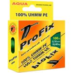 Плетеный шнур AQUA PROFIX 100m dark green, d=0,10mm