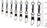 Вертлюг Rubicon Barrel Swivel w/Safety Snap 71016-08 №8, тест 15кг.