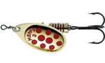 Блесна вращающаяся Mepps Aglia Decoree Gold/Red pts 3, 6.5 гр