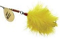 Блесна вращающаяся Aglia Giant Marabou Gold/Jaune