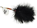 Блесна вращающаяся Aglia Giant Marabou Silver/Black