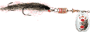 Блесна вращающаяся Aglia TW Streamer Silver 1, 3.6 гр