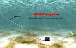 Фидерный монтаж LimanFish Несимметричная петля с поводком, Кормушка LimanFish оц. 70гр