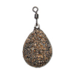 GARDNER  Грузило FLAT PEAR BOMB 3oz (85g) GRAVEL ZFPB3GL