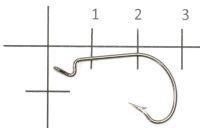 Invisible Tip Offset Hook
