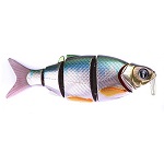 Воблер Izumi Shad Alive WITH LIP 5 section white fish 105 SD (FLOATING) №6