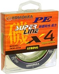 Леска плетеная Kosadaka SUPER LINE PE X4 150м light-green 0.16 mm