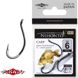 *Арт.HN2401-6BN Крючки " Mikado - NIHONTO - CARP №6 BN (с ушком)  (HN2401-6BN)