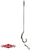 AMC-P14-4 Поводок карповый "Mikado" 14 "METHOD PASTE STIFF RIG" 13см, кр.№4, 25 lbs (уп.-2) (AMC-P14-4)