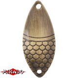 Блесна колеблющаяся "Mikado" ALGA №1/12гр./5,2см - золото состаренное (PMB-WAL-12-OZ)