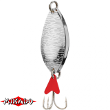Блесна колеблющаяся "Mikado" ROACH DOUBLE №4/30гр./7см - серебро-серебро (PMB-WRHD-30-SS)