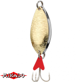 Блесна колеблющаяся "Mikado" ROACH DOUBLE №4/30гр./7см - серебро-золото (PMB-WRHD-30-SZ)