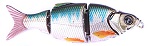 Воблер Izumi Shad Alive 4 section white fish 80 (SLOW SINKING) №6
