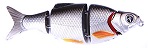 Воблер Izumi Shad Alive 4 section white fish 80 (SLOW SINKING) №9
