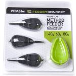 Кормушки фидерные FC Vegas Flat METHOD 40 60 80г 3шт. и уплот. набор