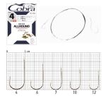 Крючки с поводком Cobra ALLROUND 70cm, 0,14mm, разм.10, 10шт.