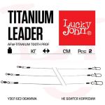 Поводки титановые LJ AFW TITANIUM оснащенные вертлюгом и застежкой 13кг 20см 2шт