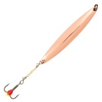 Блесна вертикальная зимняя Lucky John Nail Blade с цепочкой и тройником, 55мм, C