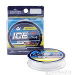 Шнур плетеный Namazu "Ice-Stra" 4Х, L-30 м, d-0,1 мм, test-6,8 кг, белый/560/200/