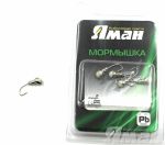 Мормышка "ЯМАН" муравей с отв.,цв.NL с фосф. пяткой, d 4, вес 0,6 г (уп. 5 шт.)